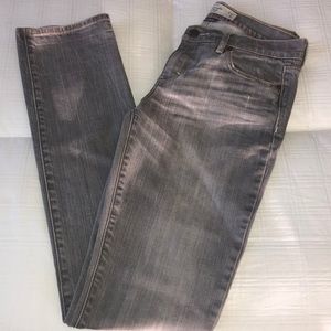 Abercrombie & Fitch grey mid rise boot leg jeans